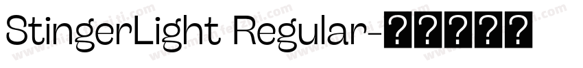 StingerLight Regular字体转换